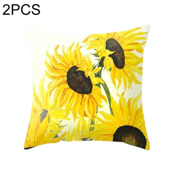 2 pezzi 45x45 cm federa a righe gialle federa geometrica cuscino copriletto cuscino stampa federa federa ufficio camera da letto, dimensioni: 450 * 450 mm (25)