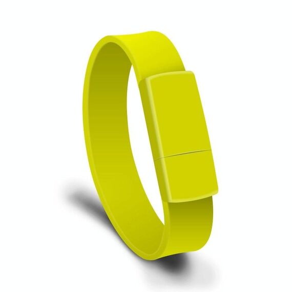 MicroDrive 64 GB USB 2.0 Braccialetto Fashion Wristband U Disk (giallo)