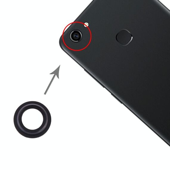 Per Vivo Y75 Copriobiettivo fotocamera 10 pezzi (nero)
