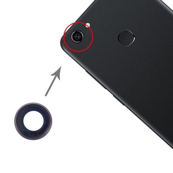 Per Vivo Y71 Copriobiettivo fotocamera 10 pezzi (nero)
