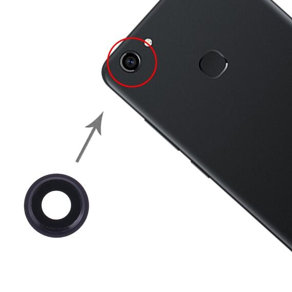 Per Vivo Y79 Copriobiettivo fotocamera 10 pezzi (nero)