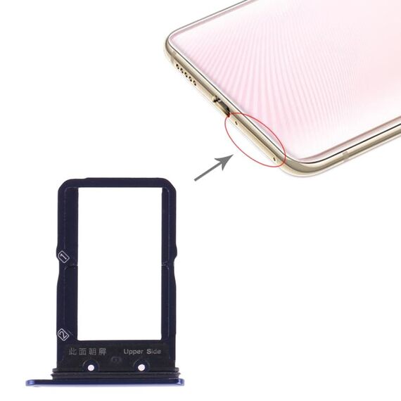 Per Vivo X27 Vassoio scheda SIM + Vassoio scheda SIM (blu)