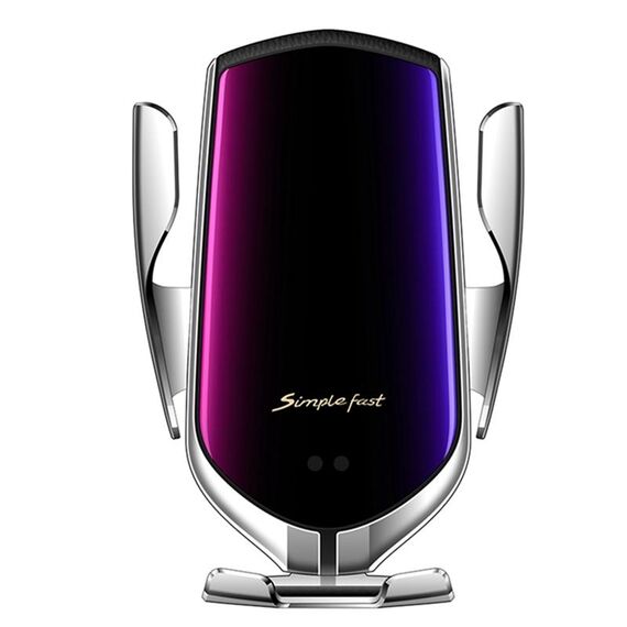 Caricatore wireless per auto a infrarossi intelligente a infrarossi (argento)