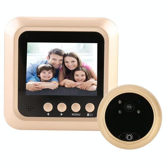 Smart WiFi Video Campanello visivo, supporto per visione notturna e uscita di messaggi video e rilevamento del movimento, multilingue e scheda TF da 32 GB
