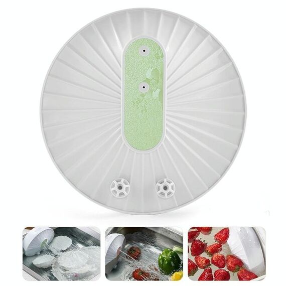 GYB001 Mini-ultrasuoni Lavapiatti Portatile Ricarica USB Fruit Cleaner, Confezione Neutra (Verde)