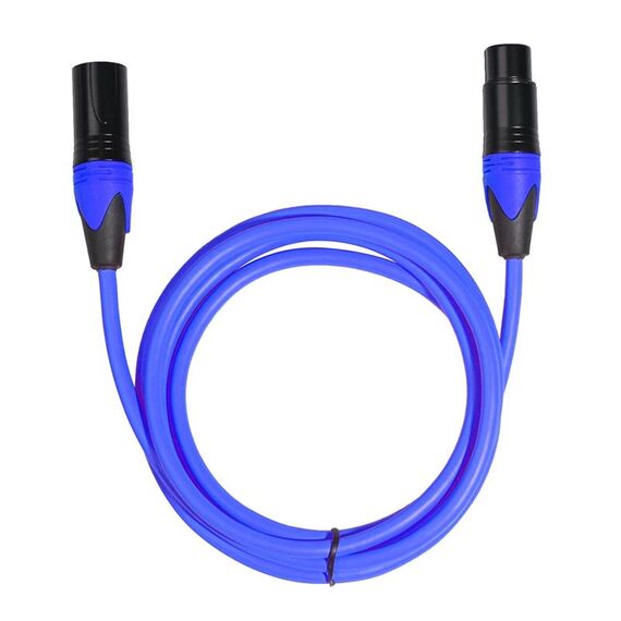 Cavo audio per mixer microfono XRL maschio a femmina, lunghezza: 3 m (blu)
