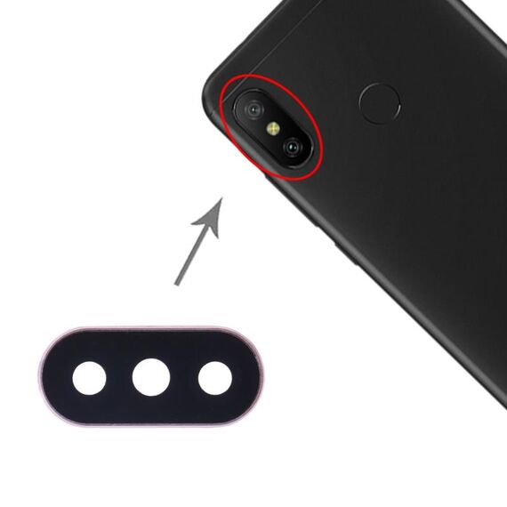 Copriobiettivo per fotocamera da 10 PC per Xiaomi Redmi 6 Pro / MI A2 Lite (oro)