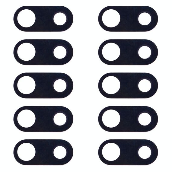 Obiettivo fotocamera posteriore 10 PC per LG V30 H930 H933 (nero)
