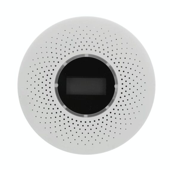 JKD-512COM Rilevatore di fumo CO Allarme vocale dal vivo Sensore di perdite di monossido di carbonio con display LCD