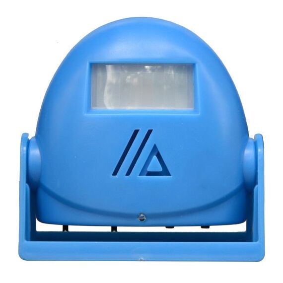 Campanello intelligente senza fili Sensore di movimento a infrarossi Avviso vocale Campanello di avvertimento Allarme (blu)
