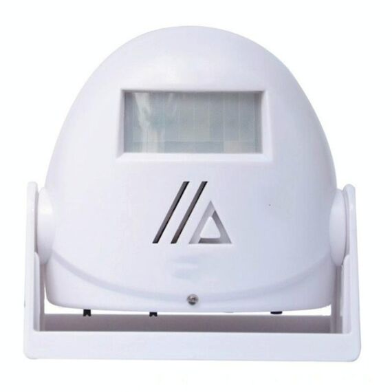 Campanello intelligente senza fili Sensore di movimento a infrarossi Avviso vocale Campanello di avvertimento Allarme (bianco)