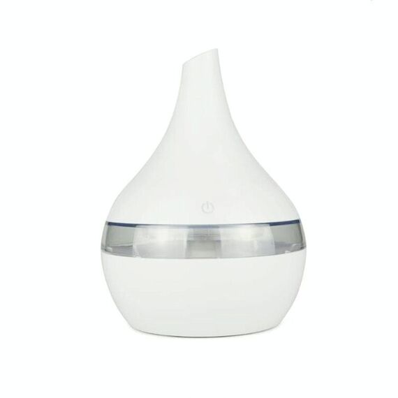 2 PCS 300ml USB elettrico Aroma diffusore d'aria legno Umidificatore d'aria ad ultrasuoni Olio essenziale Aromaterapia Cool Mist Maker (Bianco)