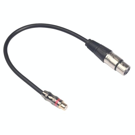 TR026K18-03 Cavo audio RCA femmina a XLR femmina, lunghezza: 0,3 m