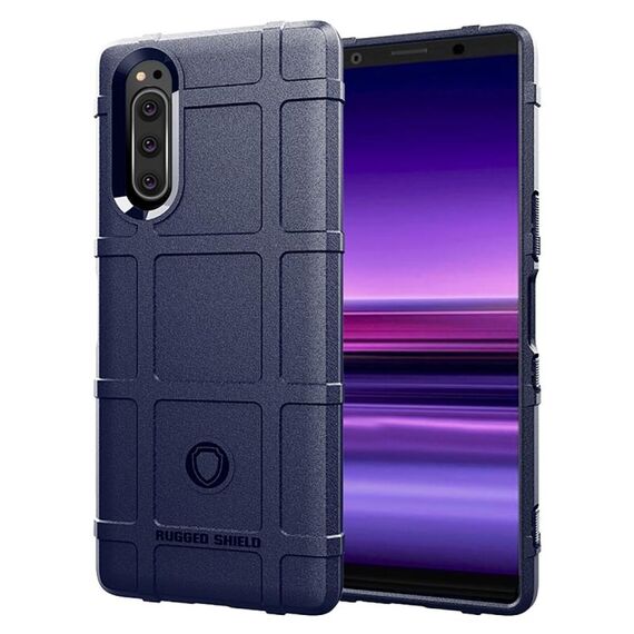 Custodia in TPU antiurto a copertura totale per Sony Xperia XZ5 (blu)