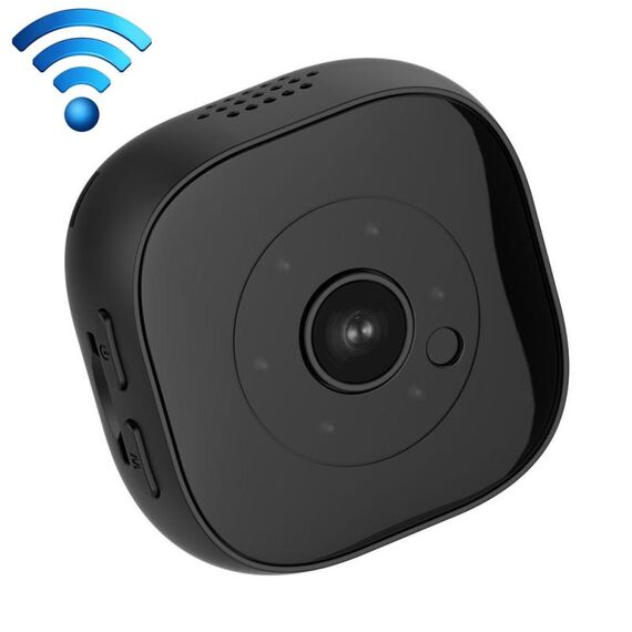 H9 Mini HD 1280 x 720P 120 gradi grandangolare Wearable Smart WiFi WiFi Surveillance Fotocamera (Nero)