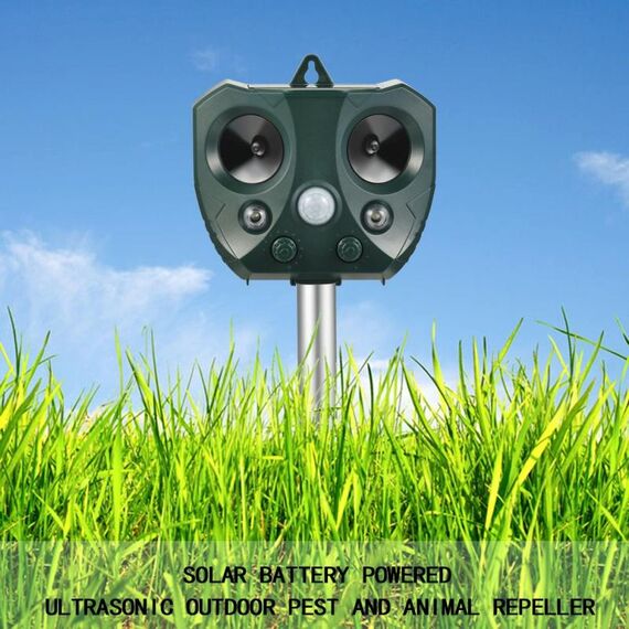 Repellente per animali solari ad ultrasuoni per esterni Repellente per animali da giardino per animali da giardino
