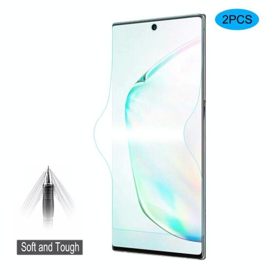 2 PCS ENKAY Hat-Prince 0.1mm 3D Full Screen Protector Pellicola idrogel a prova di esplosione per Galaxy Note10 +