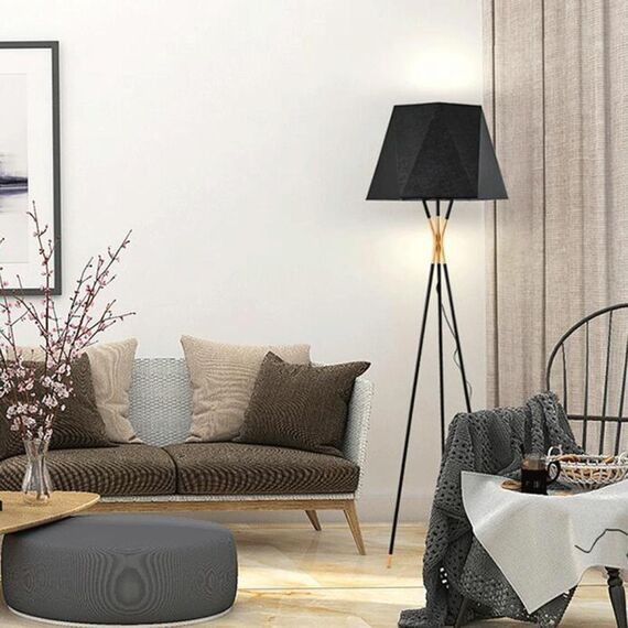 Creativo Semplice Lampada da terra a tre gambe Soggiorno Camera da letto Modello Camera Luce Luce decorativa (luce bianca)