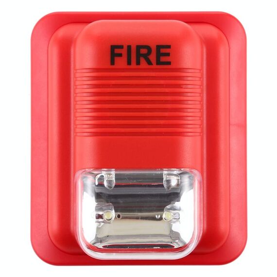 Segnalatore acustico di allarme antincendio Avviso di allarme stroboscopico Sensore del sistema di sicurezza