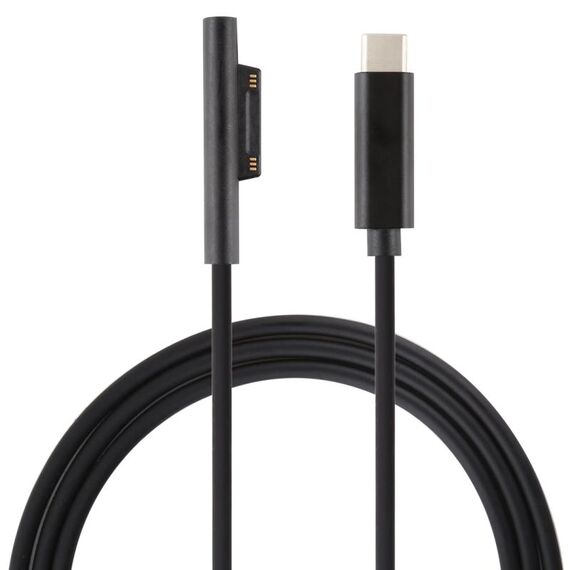 Cavo di ricarica per laptop maschio magnetico da USB-C / Type-C a 6 pin per Microsoft Surface Pro 6/5, lunghezza cavo: circa 1,5 m