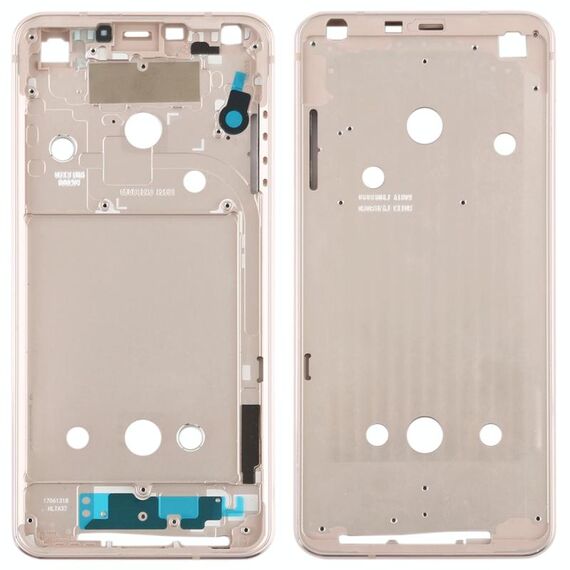 Piastra cornice cornice LCD alloggiamento anteriore per LG G6 / H870 / H970DS / H872 / LS993 / VS998 / US997 (oro)