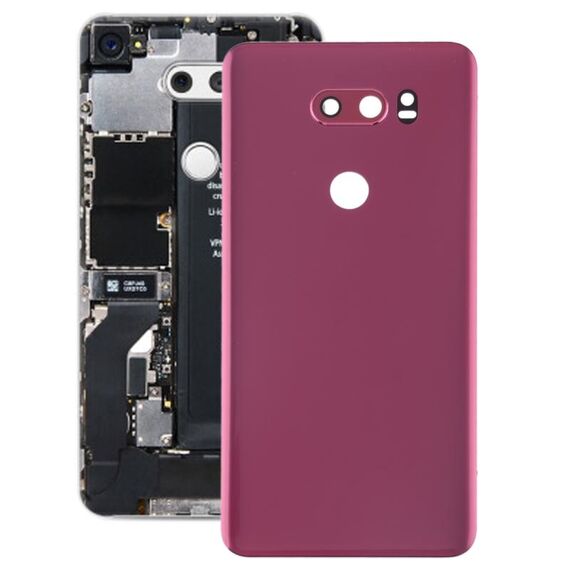Coperchio posteriore della batteria con obiettivo della fotocamera per LG V30 / VS996 / LS998U / H933 / LS998U / H930 (rosso)
