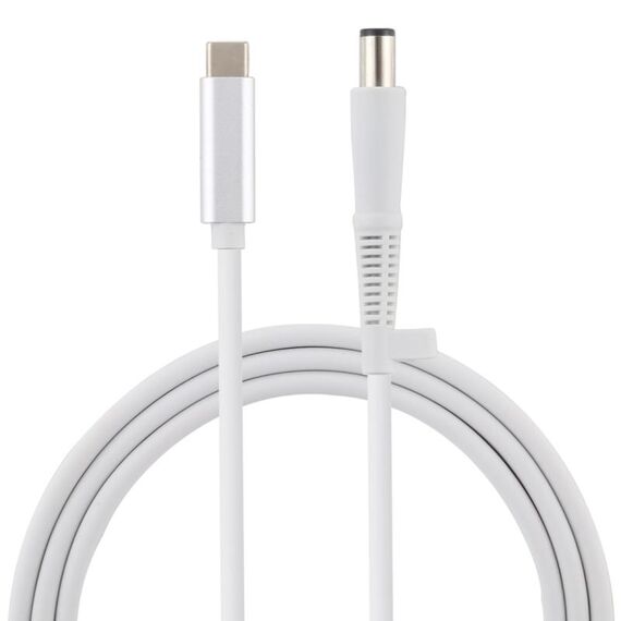 Cavo di ricarica per laptop da USB-C / Type-C a 7,4 x 0,6 mm per HP, lunghezza cavo: circa 1,5 m (bianco)