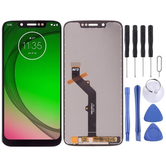 Schermo LCD TFT per Motorola Moto G7 Play con assemblaggio completo di digitalizzatore (nero)