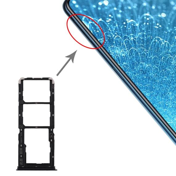Vassoio per scheda SIM Vivo S1 + Vassoio per scheda SIM + Vassoio per scheda Micro SD (Nero)