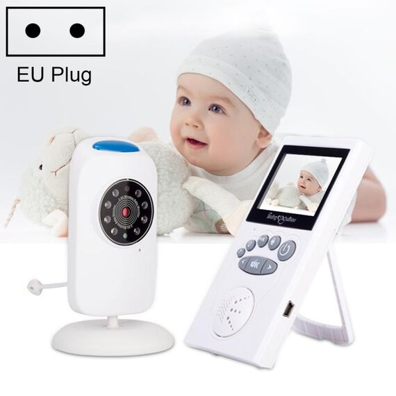WLSES GB101 Baby Monitor con telecamera di sorveglianza wireless da 2,4 pollici, spina europea