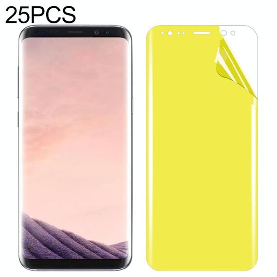 25 PCS per Galaxy S8 Plus Soft TPU Protezione per schermo frontale a copertura totale