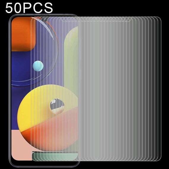 50 PCS per Galaxy A50s 2.5D Pellicola in vetro temperato non a schermo intero