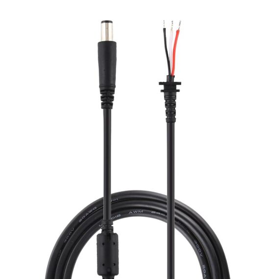 Cavo di alimentazione maschio CC da 7,4 x 5,0 mm per adattatore per laptop DELL, lunghezza: 1,2 m