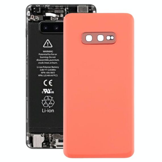 Cover posteriore batteria per Galaxy S10e con obiettivo fotocamera (rosa)