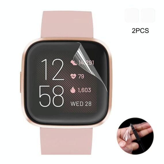 Per Fitbit Versa 2 2 PCS Enkay Hat-Prince Soft TPU Protezione della copertura della copertura completa