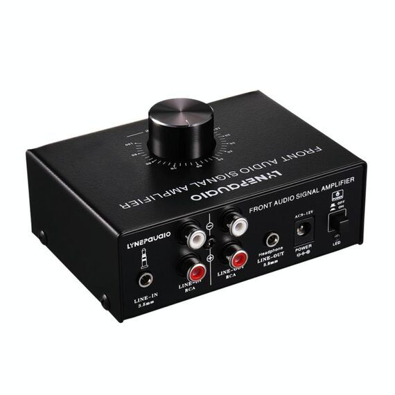 B015 Amplificatore di segnale stereo anteriore Booster Cuffie Amplificatore altoparlante Cuffie Dual-Audio Source