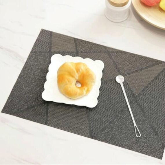 Tappetini da tavolo semplici e creativi, ecologici, per tazze da caffè, dimensioni: 30x45 cm (nero)