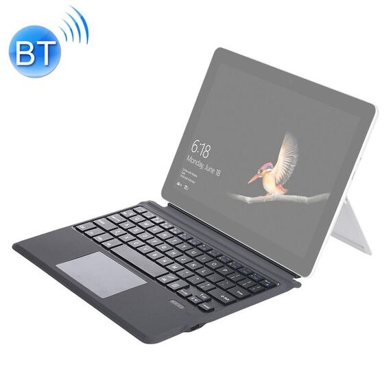 Tastiera Bluetooth V3.0 con retroilluminazione magnetica colorata 1087D con touchpad per Microsoft Surface GO