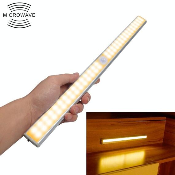 2.8W 40 LED Luce bianca calda Wide Screen Sensore del corpo umano Intelligente Luce LED per corridoio, versione con ricarica USB