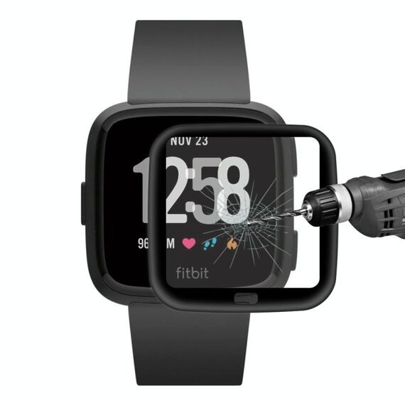 Per Fitbit Versa (2018) Enkay Hat-Prince 3D Full Screen Soft TPU Edge + Pellicola proteggi schermo HD di vetro morbido