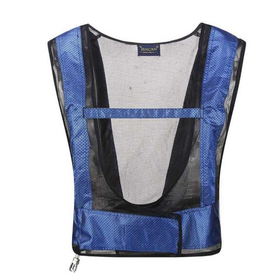 Gilet portatile per il condizionamento dell'aria di raffreddamento del colpo di calore del saldatore, taglia: taglia unica (blu)