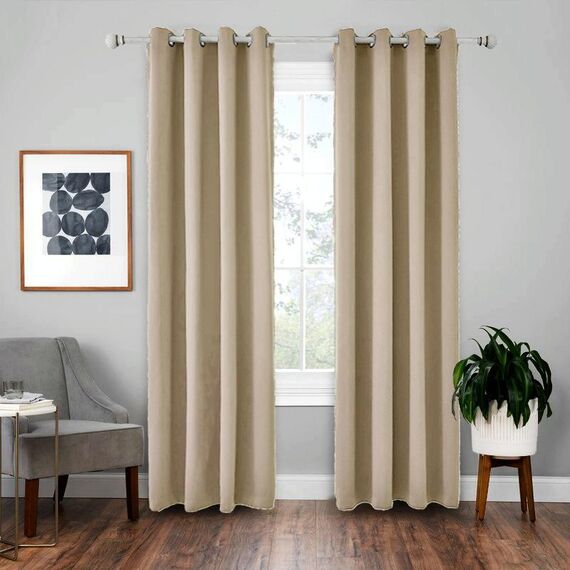 Tenda solida con isolamento in tessuto per tende ad alta precisione da 4 pezzi, dimensioni: 42 × 63 pollici （107 × 160 cm） (carnagione)