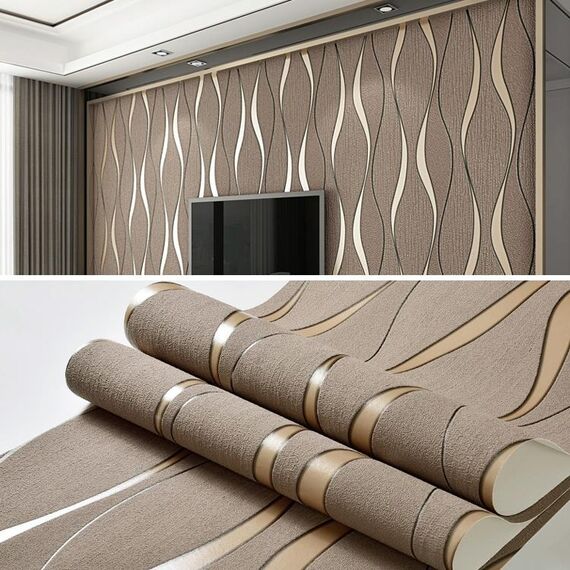 Autoadesivo della parete non tessuto della decorazione della decorazione della decorazione della casa della decorazione della casa della decorazione della casa della decorazione della casa (marrone scuro)