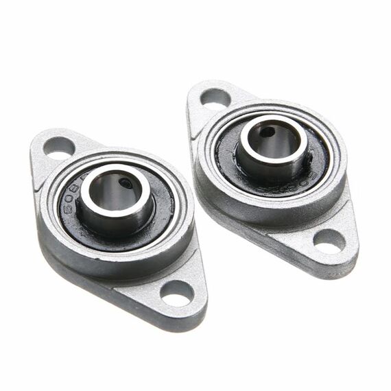 2 PCS Diamond KFL-08000001 Alloggiamento del cuscinetto Custodia in lega di zinco in miniatura Cuscinetto Accessori per stampante 3D Universale, dimensioni: KFL001 (diametro interno 12)