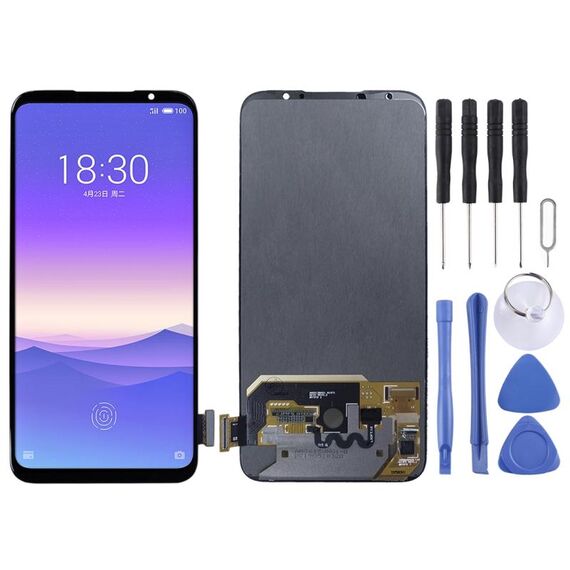 Schermo LCD originale per Meizu 16XS con assemblaggio completo di digitalizzatore (nero)