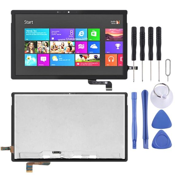 Schermo LCD OEM per Microsoft Surface Book 2 1806 13,5 pollici con digitalizzatore assemblaggio completo (nero)