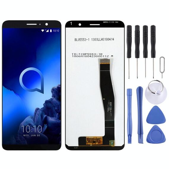 Schermo LCD OEM per Alcatel 1x (2019) 5008 con digitalizzatore assemblaggio completo (nero)