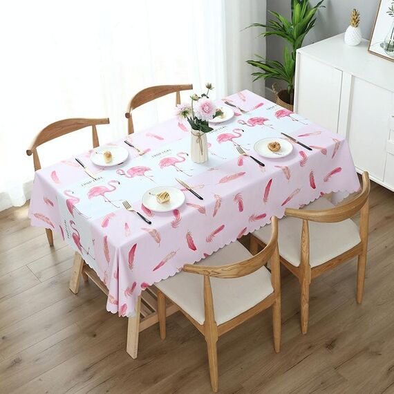 Printinging caffè Tavolo da pranzo panno impermeabile del PVC Oilproof Antiscalding Tovaglia