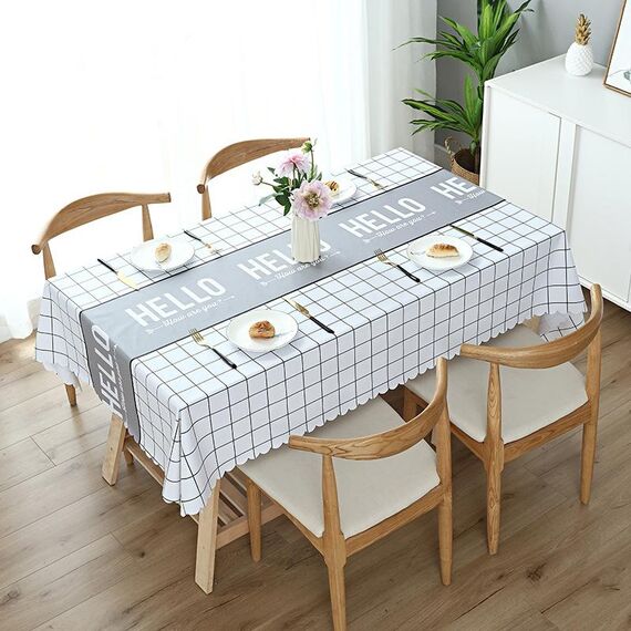 Printinging caffè Tavolo da pranzo panno impermeabile del PVC Oilproof Antiscalding Tovaglia