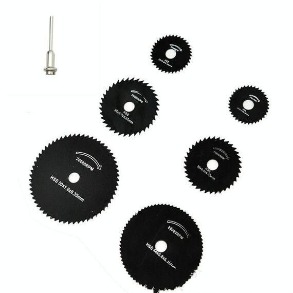 7 PCS / Set Grinder Elettrico lama per sega d'acciaio ad alta velocità la lama per sega Lavorazione del legno sega lama in acciaio ad alta velocità di taglio Pezzo
